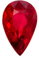 CD Certified Crystal Ruby Gem - Pear Cut - Rich Red Color - 4.05 carats - 11.73 x 7.59 x 5.72mm