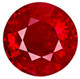 GIA Certified Fiery Ruby - Round Cut - 1.53 carats - 7.06 x 7.2 x 3.95mm