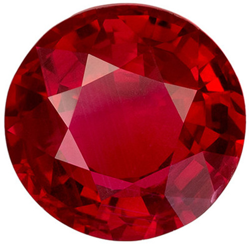 GIA Certified Ruby - Round Cut - Gorgeous Open Rich Red - 1.99 carats - 7.39 x 7.48mm
