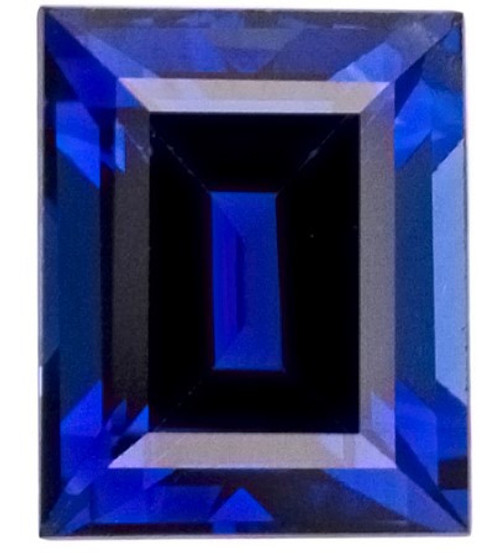 AfricaGems Certified Blue Sapphire - Baguette Cut - 0.99 carats - 5.9 x 4.8mm - A Great Deal