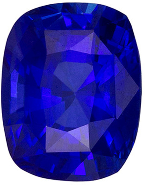 Royal Blue Sapphire - Cushion Cut - 1.01 carats - 6.1 x 4.8mm