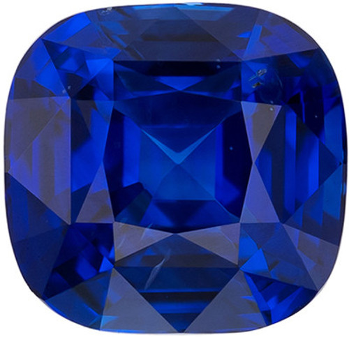 Cushion Cut Blue Sapphire - Rich Royal Blue - 2.63 carats - 7.6 x 7.3mm