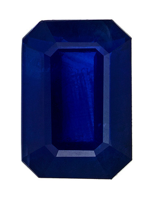 AfricaGems Certified Blue Sapphire - Emerald Cut - 0.98 carats - 6.1 x 4.1mm - Truly Stunning
