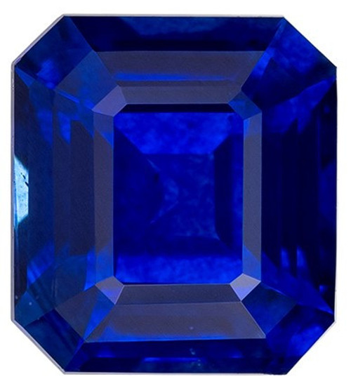 Highly Selected Heirloom Blue Sapphire - 1.12 carats - Emerald Cut - 5.9 x 5.3mm