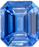 GIA Certified Blue Sapphire - Emerald Cut - Medium Cornflower Blue - 4.06 carats - 9.42 x 7.83 x 5.38mm