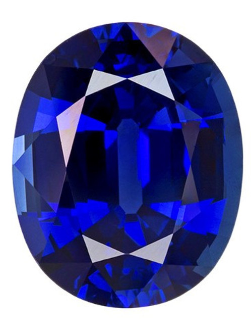 Genuine Sapphire - Oval Cut - Intense Blue - 4.94 carats - 11.3 x 9.1mm