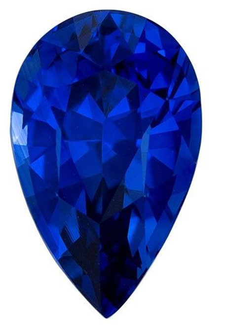 Genuine Blue Sapphire - Pear Cut - Superb Quality - 2.11 carats - 9.6 x 5.9mm