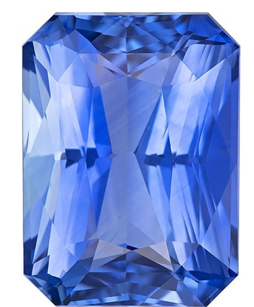 Beautiful Blue Sapphire - Radiant Cut - 13.07 carats - 15.27 x 11.25 x 7.56mm - GIA Certified
