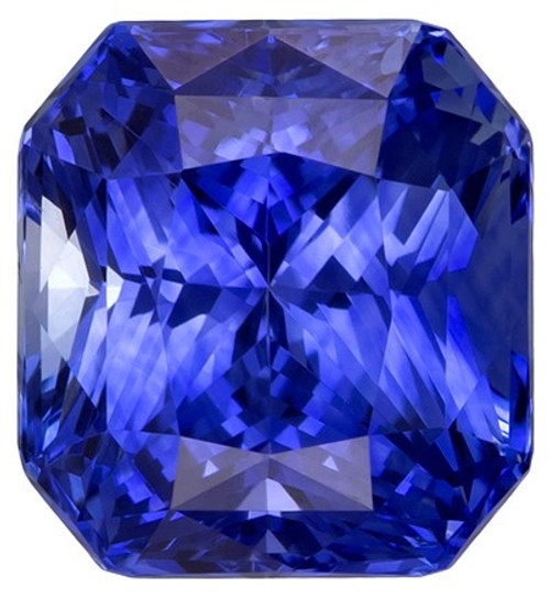 AfricaGems Certified Blue Sapphire - Radiant Cut - 3.07 carats - 7.8 x 7.2mm