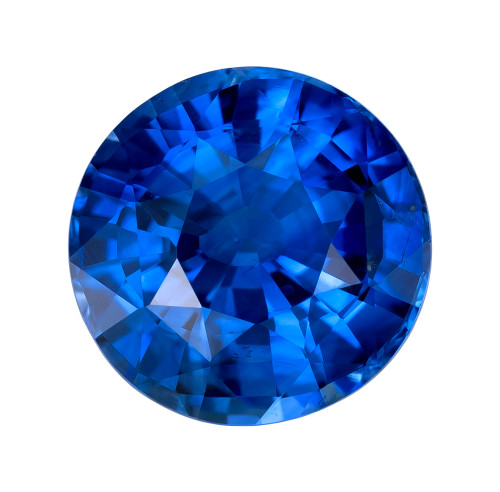 Vibrant Blue Sapphire - Round Shape - 2.46 Carats - 8mm Super Gem