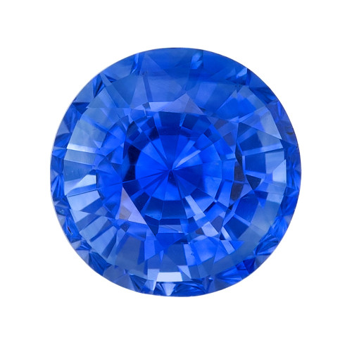 Blue Sapphire - Round Cut - 1.44 Carats - 6.3mm Size