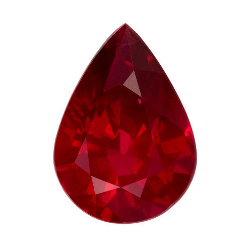 Ruby Gemstone - Pear Cut - 2.05 Carats - 9.4x6.7mm