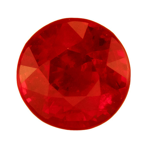 Ruby Round Cut Gemstone - 0.4 Carat - 4.3mm Size