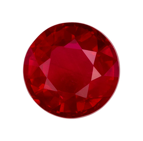 Round Cut Ruby - 0.93 Carat - 5.5mm size