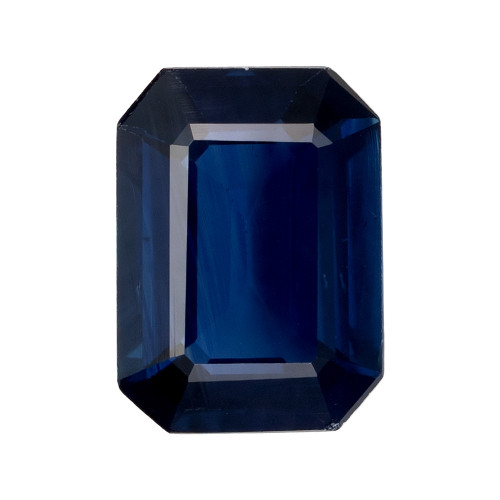 Blue Sapphire - Emerald Cut - 1 Carat - 6.8x5mm