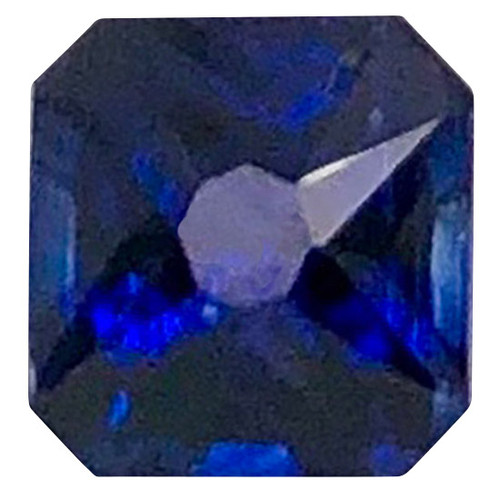 Blue Sapphire Gem - Radiant Cut - 1 carat - 5.49 x 5.44 x 3.88mm - Blue Color