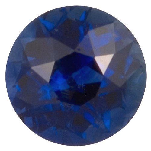 Round Cut Blue Sapphire Gem - 1.14 carats - 6.08 x 6.07 x 4.18mm - Pure Blue Color